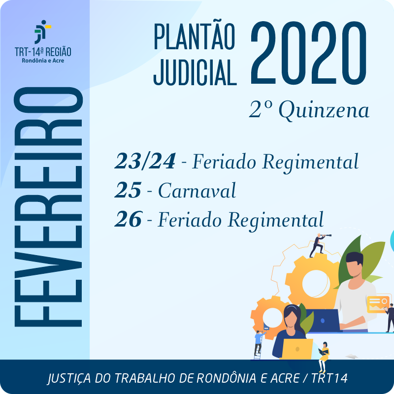 Banner do Plantão Judicial 2020