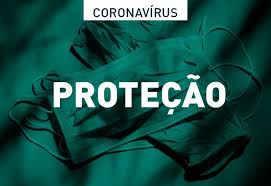 banner verde escrito proteção coronavírus