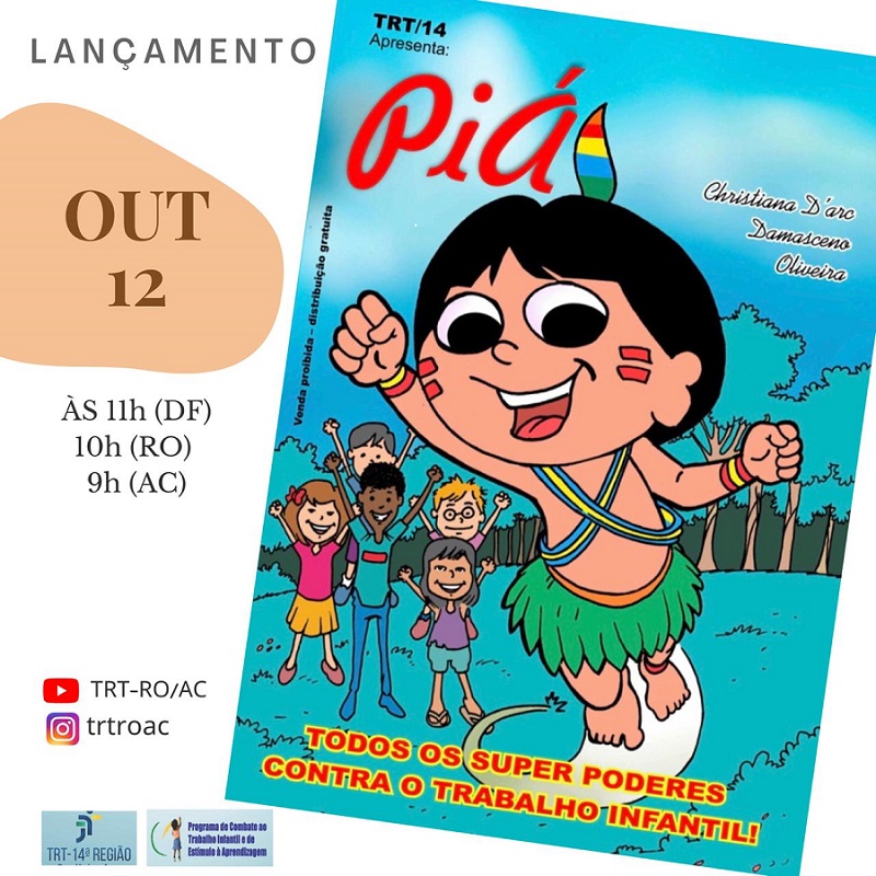 ilustração da Capa revista infantil Piá