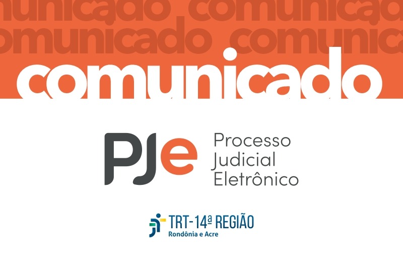 comunicado de indisponibilidade de PJE