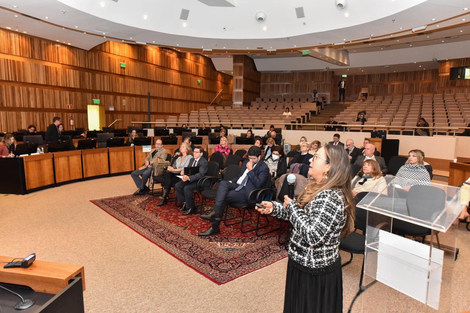 Desembargadora Maria Cesarineide apresentou o programa Justiça do Trabalho Presente para presidentes e corregedores dos Tribunais Regionais do Trabalho de todo o país