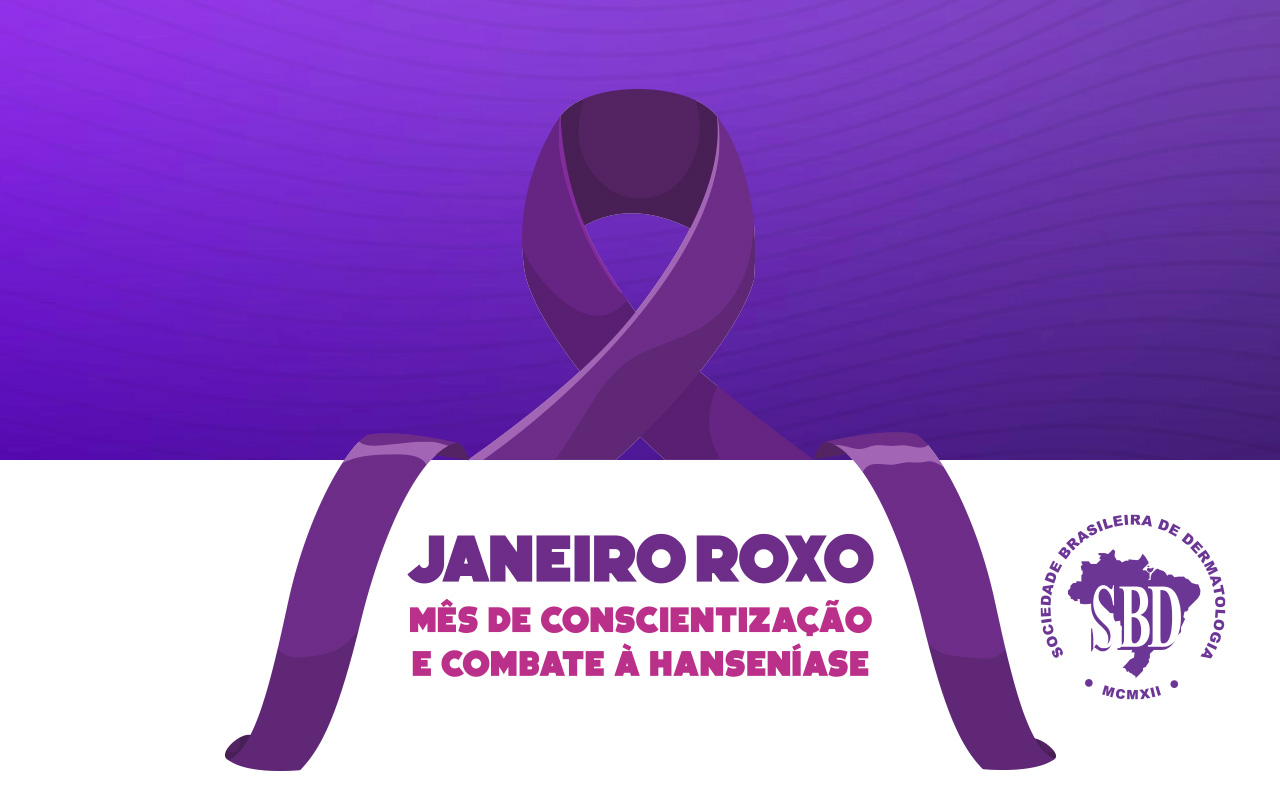 banner ilustrando informações da campanha de prevenção à hanseníase.