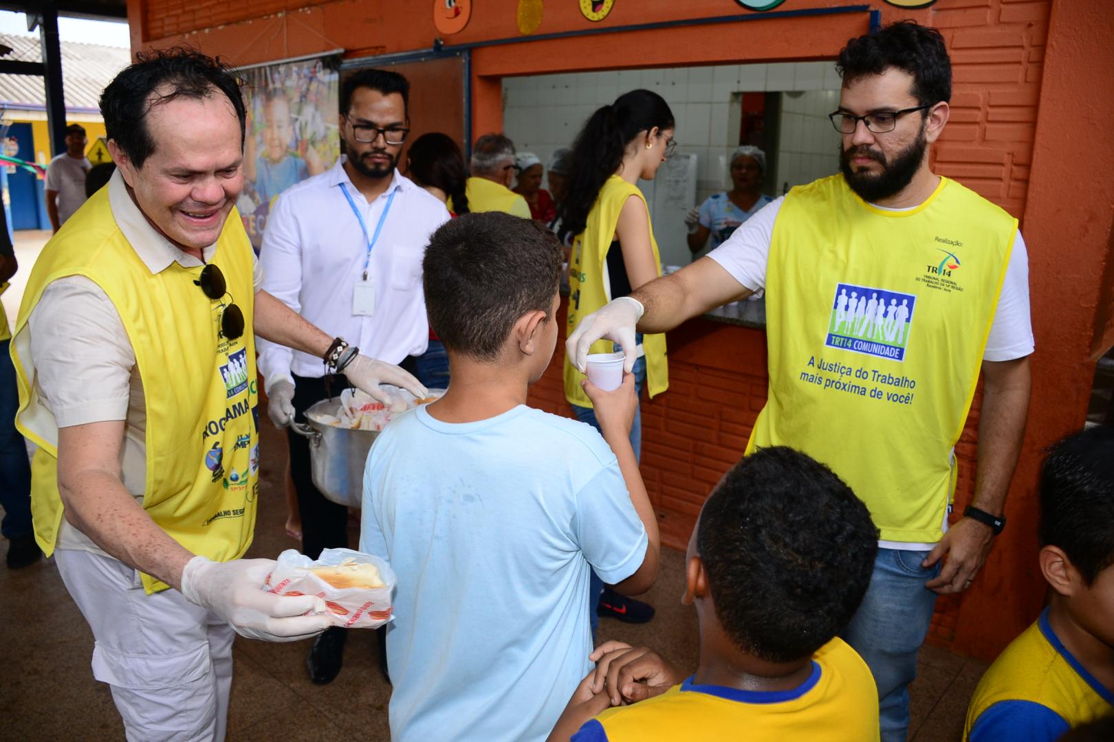 União de esforços: TRT-14, MPT, Sesc e Detran promovem Dia das Crianças em escola da zona leste da Capital