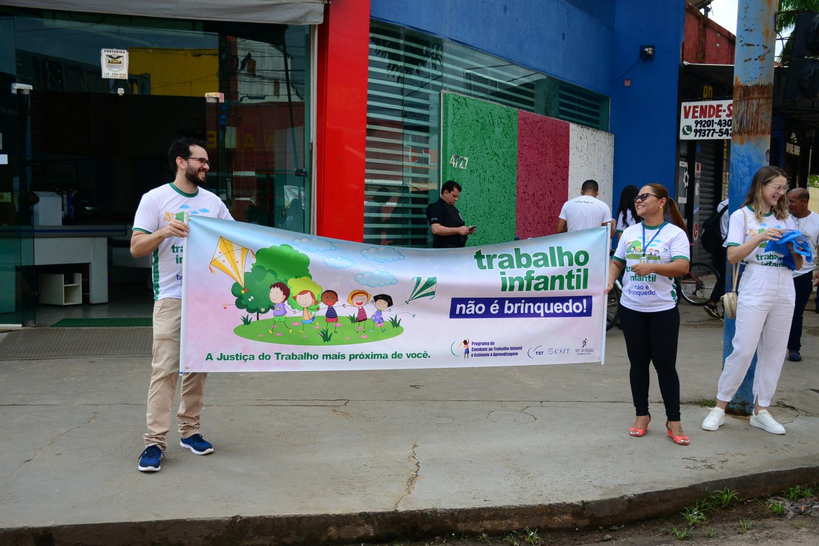 Carnaval sem trabalho infantil: TRT-14, Semasf e Fepet realizam ação de prevenção e conscientização