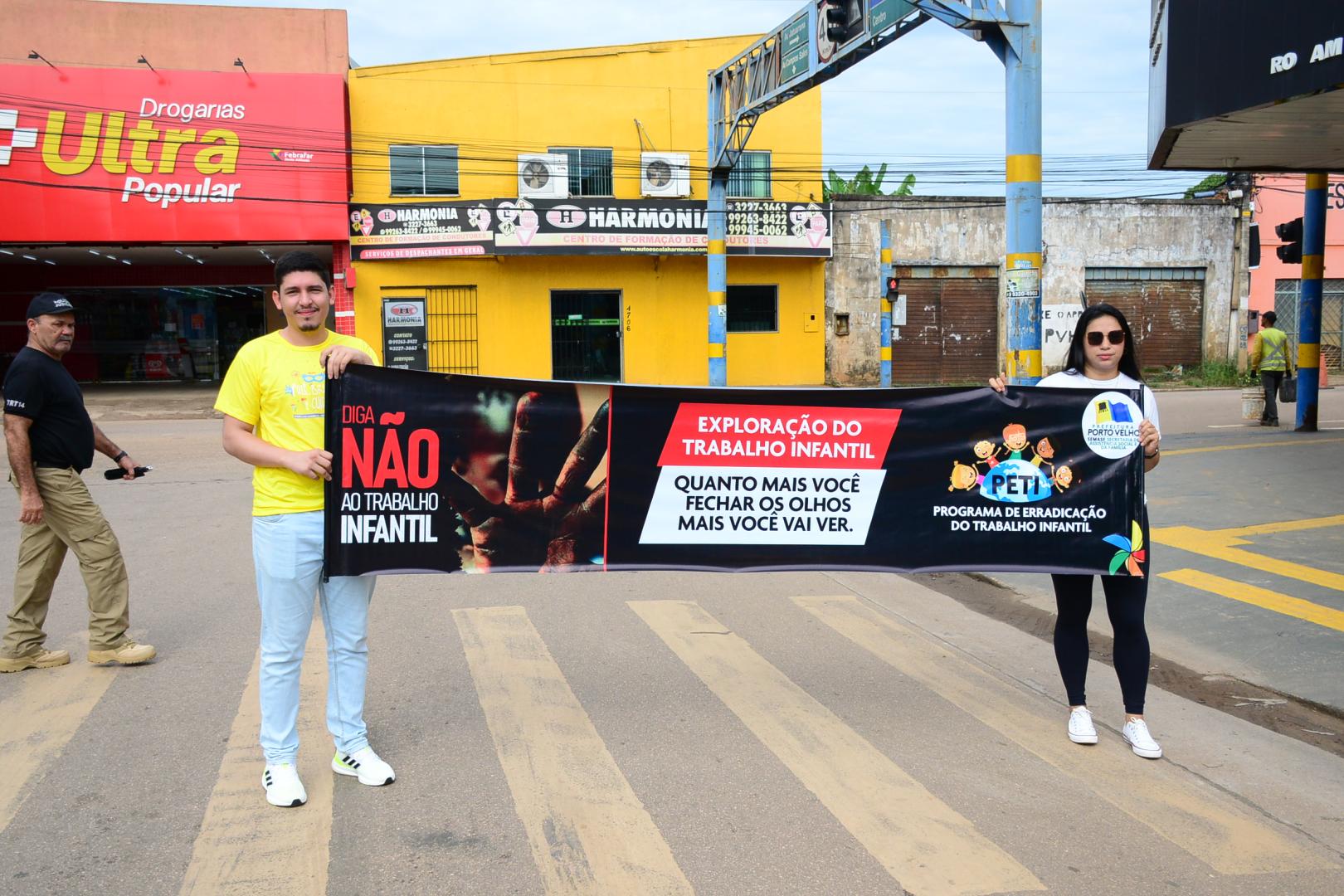 Carnaval sem trabalho infantil: TRT-14, Semasf e Fepet realizam ação de prevenção e conscientização