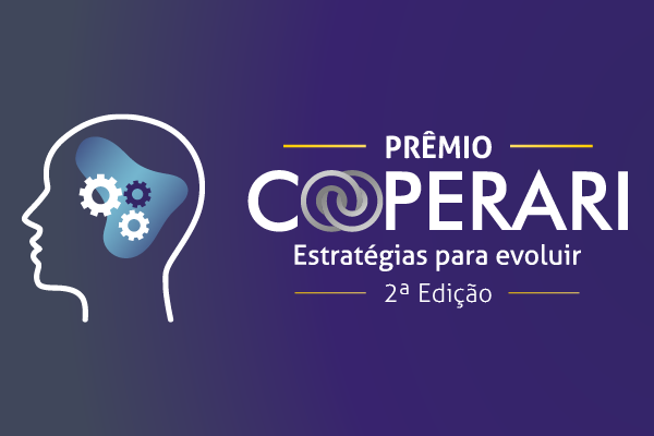 fundo roxo e logo do premio cooperari