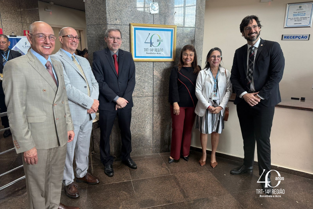 TRT-14 abre calendário comemorativo de 40 anos com lançamento da exposição “Memórias Cartorárias”
