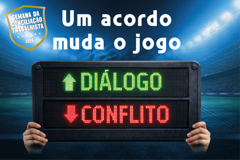 Arte oficial semana da conciliação 