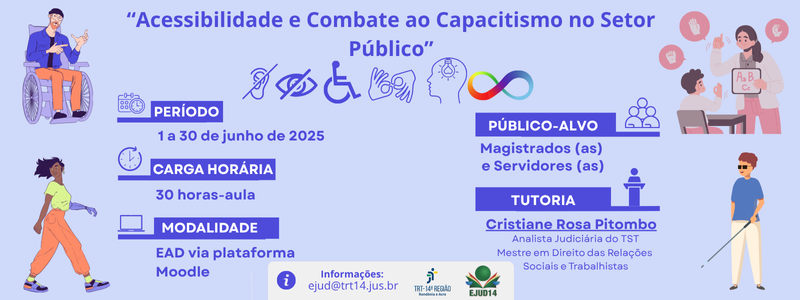 INSCRIÇÕES - Acessibilidade e Combate ao Capacitismo no Setor Público