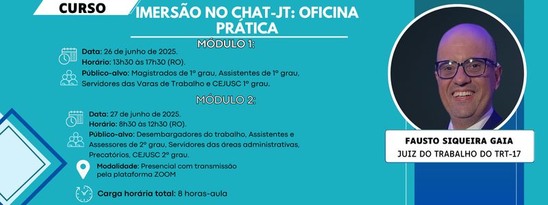 IMERSÃO NO CHAT-JT: OFICINA PRÁTICA