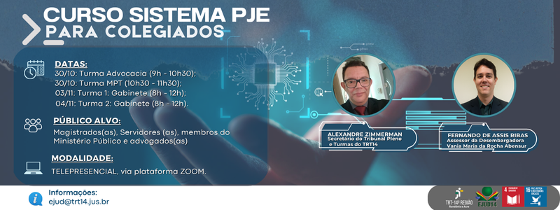 CURSO SISTEMA PJE PARA COLEGIADOS