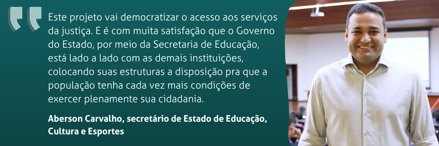 Aberson Carvalho, secretário de Estado de Educação, Cultura e Esportes