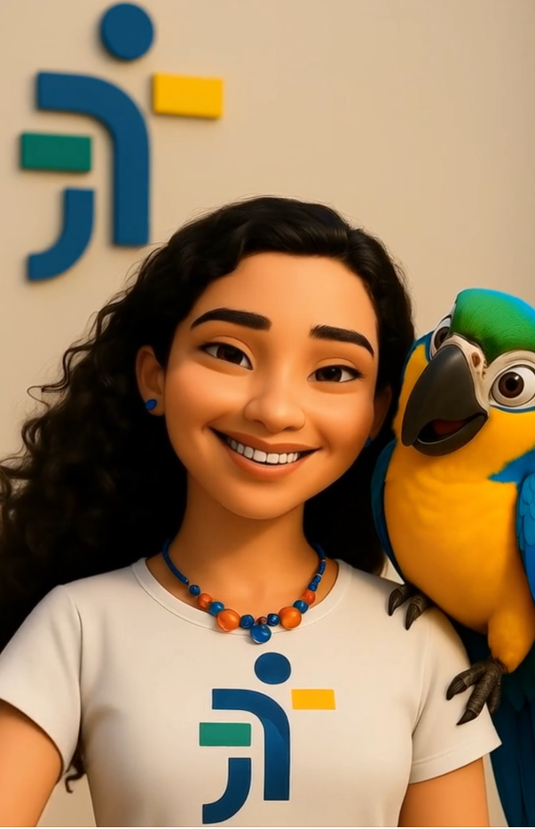 Raíra, junto com o Assis Prec