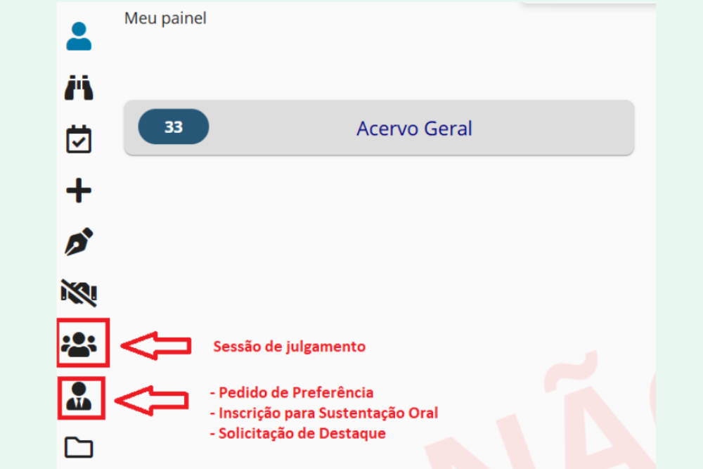 Tela de indicação