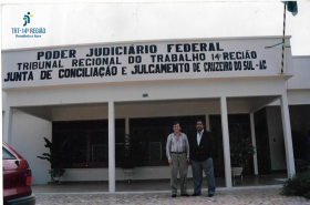 Desembargador Heraldo Ramos na inauguração da VT de Cruzeiro do Sul