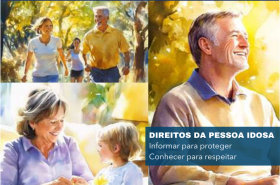 Arte da cartilha da Pessoa Idosa