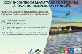 Arte oficial do Encontro de Magistrados