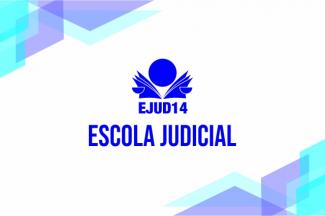 Logotipo da Escola Judicial e a identificação escola judicial 